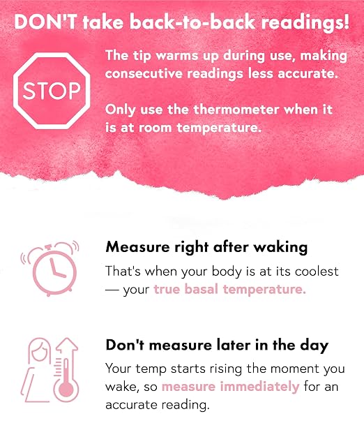 iProven Rechargeable Basal Body Thermometer, 0.01° Precision, Silent Buzz | Accurate 70-Sec Readings, Backlit Display, Last Memory Recall, BBT Thermometer for Natural Ovulation Tracking