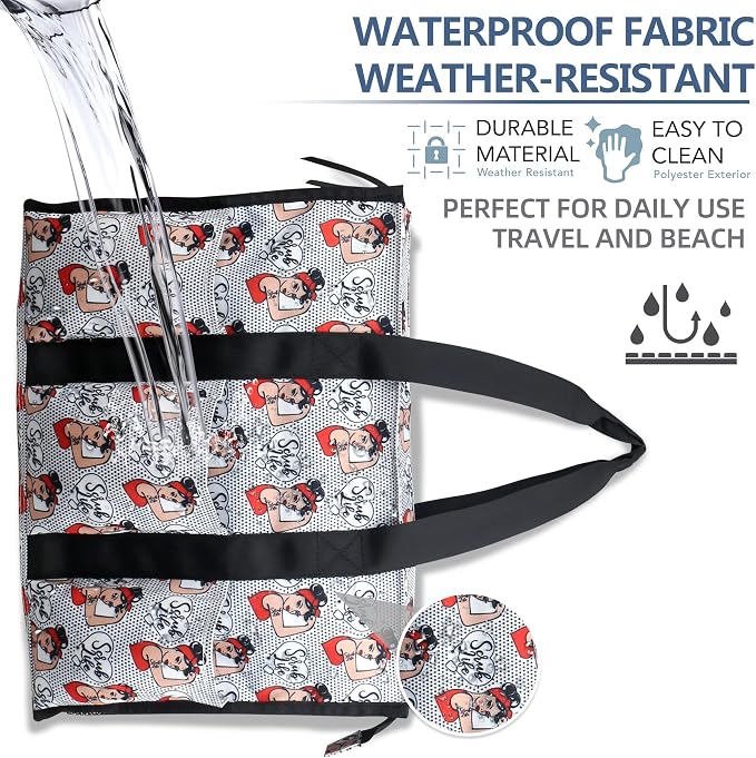 ABAMERICA Nurse Bags for Work Nursing Bag Multiple Pockets Waterproof Organizing Zip Top Clinical Bag for Nursing Students