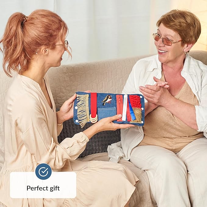 Fidget Wrist Cuff Sensory Toys | Fidget Toys for Dementia | Dementia Products for Elderly | Anxiety Sleeve | Gifts and Activities for Seniors with Alzheimer’s or Dementia