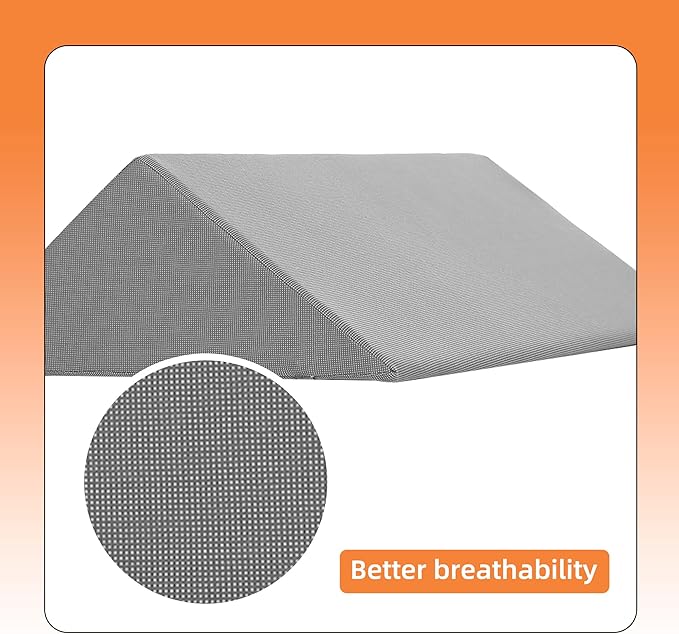 Fanwer Bed Wedges & Body Positioners (3 in 1), 40 Degree Wedges for Bed Positioning,Positioning Pillows for Elderly, Wedge Pillow for Bed Sores, Side Sleeping, After Surgery, Knees Elevated,Back Pain