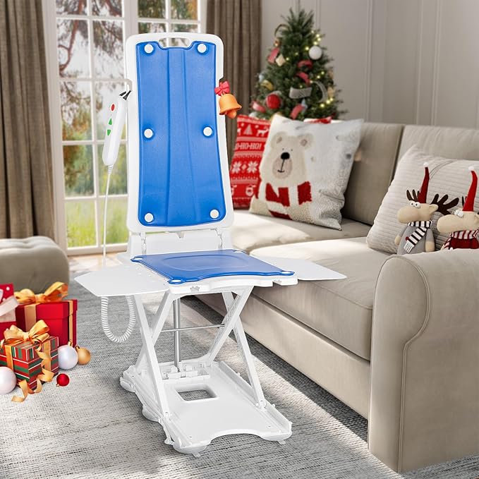 Flycity Electric Lift Chair, IP68 Waterproof Bath Lift Chair for Tub, Floor Chair Lift Assist Devices for Seniors & Disabled, Elderly Assistance Products, Raises Up to 20" | Support Up to 300 LBS