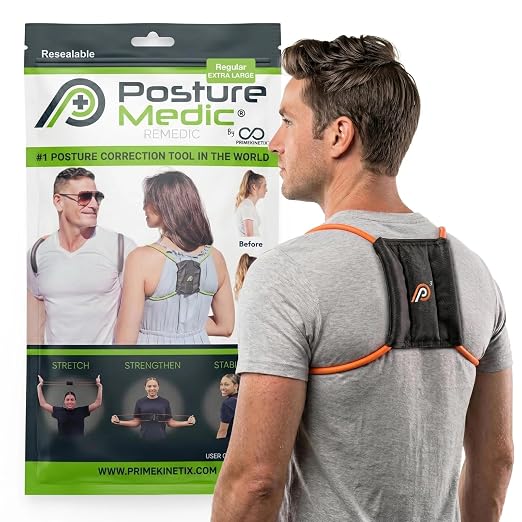 PostureMedic Plus Strength Dynamic Posture Corrector for Athletes – High Resistance Training System for Performance & Recovery – Professional Grade Posture Trainer for Men & Women