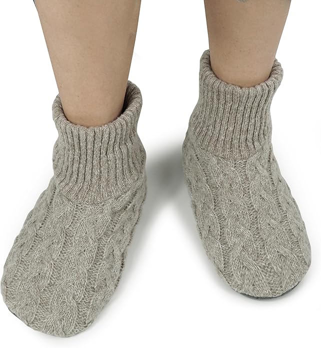 BenSorts Fuzzy Slipper Socks for Women Non Slip House Socks with Grips Gifts