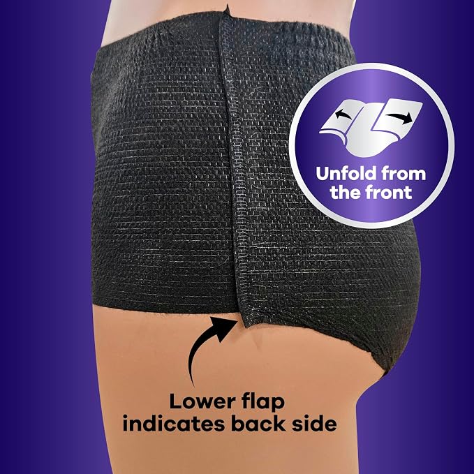 Always Discreet Night, Reimagined Adult Diapers for Women, Extended Overnight Absorbency Incontinence and Postpartum Underwear Size XL/XXL, 360 Degree Coverage While Laying Down, 14 Count