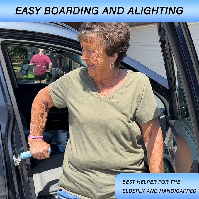 2 Pack Car Door Handle for Elderly Portable Vehicle Support Handle | Portable Vehicle Support Handle, Easy Sit to Stand Assistance, Auto Cane for Seniors and Handicapped
