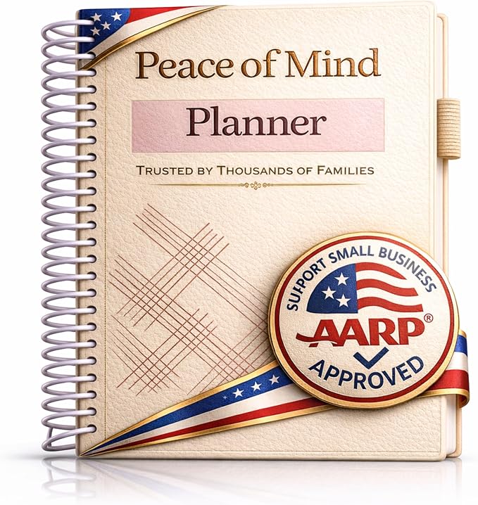 Planners with Purpose End of Life Planner - Guided Final Arrangements When I'm Gone Workbook Organizer Notebook for Beneficiary Info, Will Preparation, Last Wishes, Funeral Planning - Peace of Mind B5