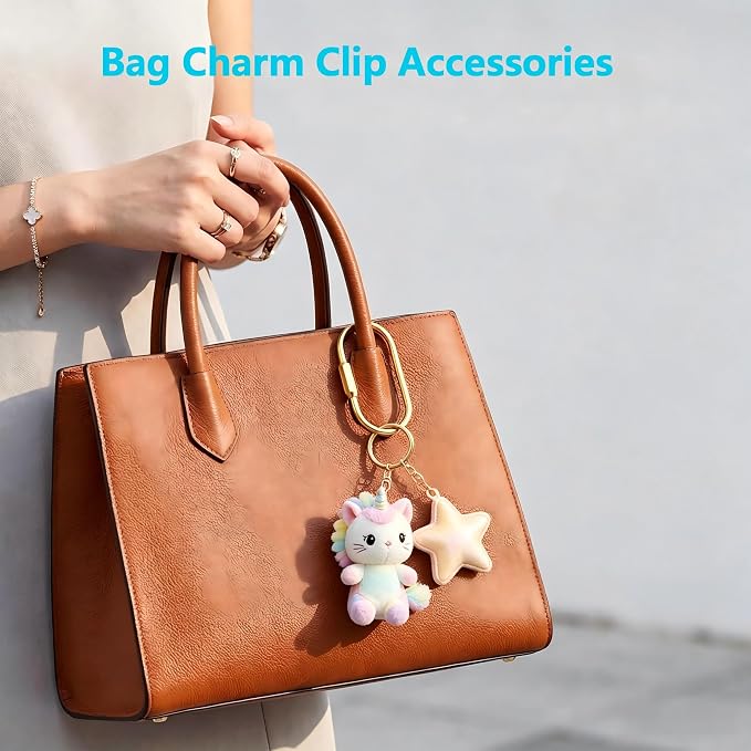 5-Pcs Brass Key Rings Bulk, Key Chain Organizer Holder for Men Women with Secure Screw Locking