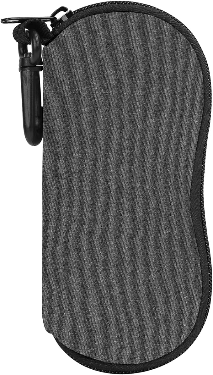 MoKo Sunglasses Soft Case Ultra Light Neoprene Zipper Eyeglass Case for Men Women
