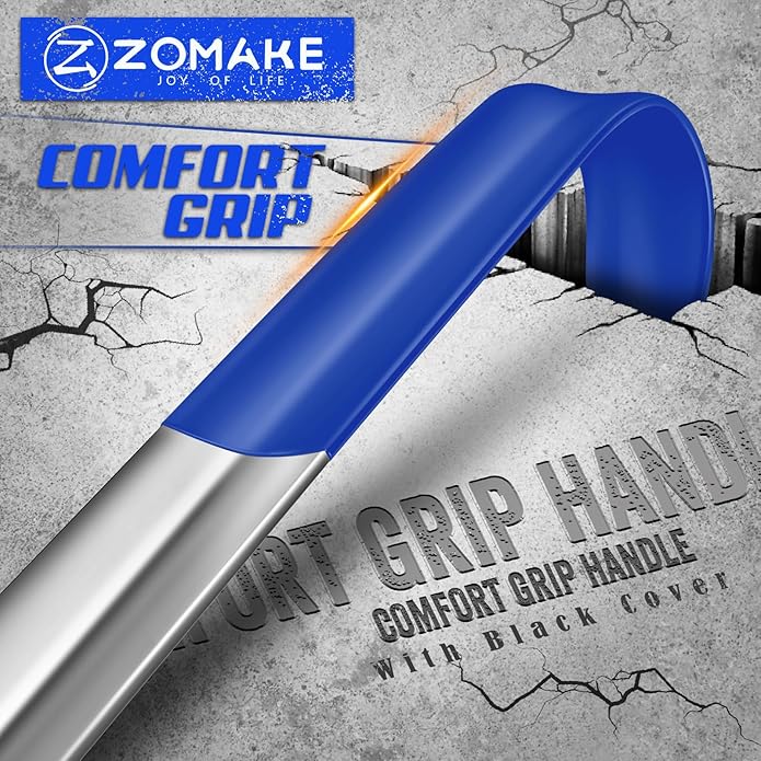 ZOMAKE Shoe Horn Long Handle for Seniors Men Women,Metal Long Shoehorn Boot Horn,16.5" Stainless Steel Shoe Spoon Helper