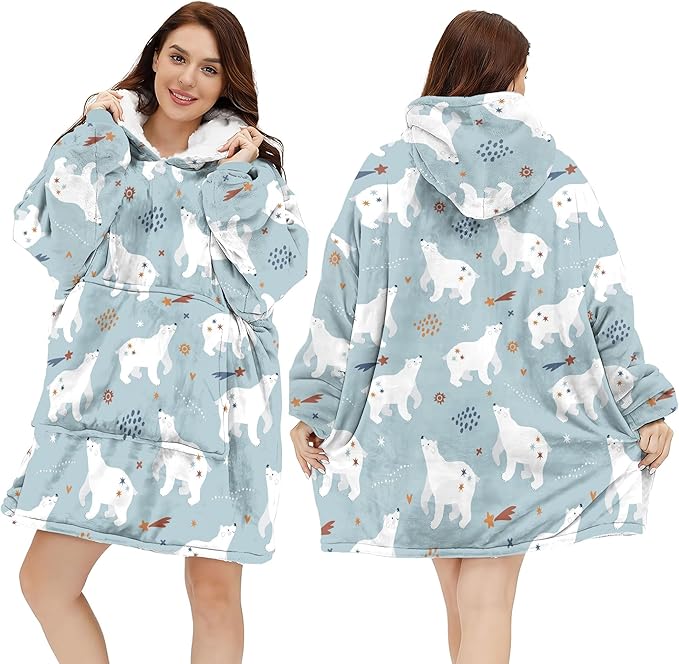 Wearable Blanket Hoodie For Mom Wife Best Ever Hoodie- Christmas Gift From Husband Daughter Anniversary Birthday