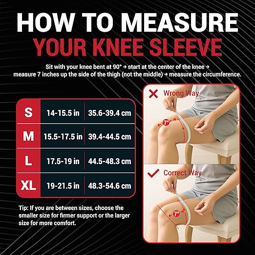Knee Sleeves for Men & Women with Patella Gel Pad and Side Stabilizers – Compression Meniscus Knee Brace – Knee Pain Support for Arthritis, Tendonitis, ACL, Injury Recovery, Running, Gym, Sports