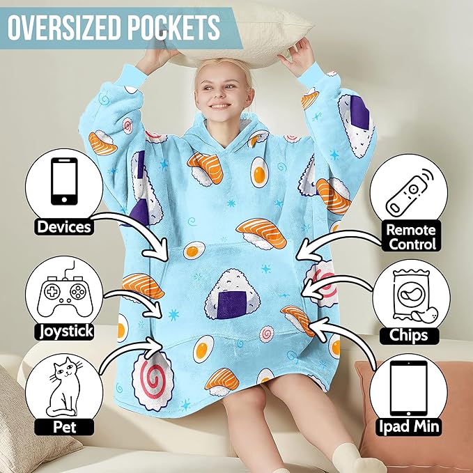 Wearable Blanket Hoodie For Mom Wife Best Ever Hoodie- Christmas Gift From Husband Daughter Anniversary Birthday