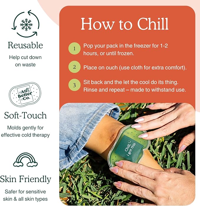 Complete Wellness First Aid Bundle – Everything Spray, Organic Bamboo Bandages (25ct), & 2 Reusable Soft Gel Ice Packs – Natural Skincare & First Aid Essentials for Home & Travel