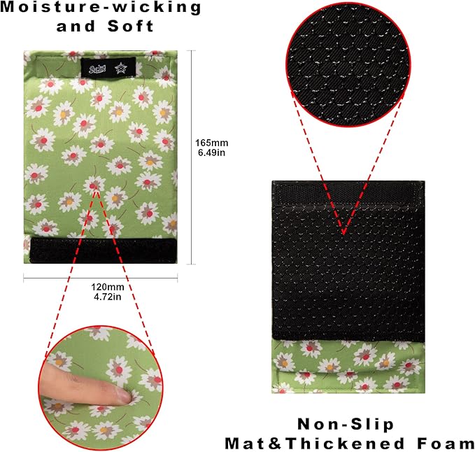 Universal Walker Hand Grip Padded Covers Non-Slip Cushion Foam for Folding Wheelchair Rollator Crutch Handle Pads 2-Pack