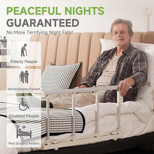 Real Relax Bed Rails for Elderly Adults Safety, Folding Bed Railings for Seniors Fit Full Twin King Queen Size, for Elderly Adults Rail Assist for Seniors Safety Bed, 37.8" x16.3"