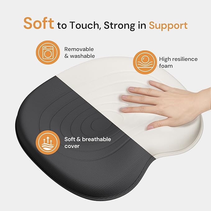 CabSupport M3 Ergonomic Seat Cushion Dynamic Lumbar Support Spineseat Patented Spine Alignment Ergonomic Posture Corrector, Ideal for Seniors & Teens, Breathable Design for Home, Gaming & Meditation