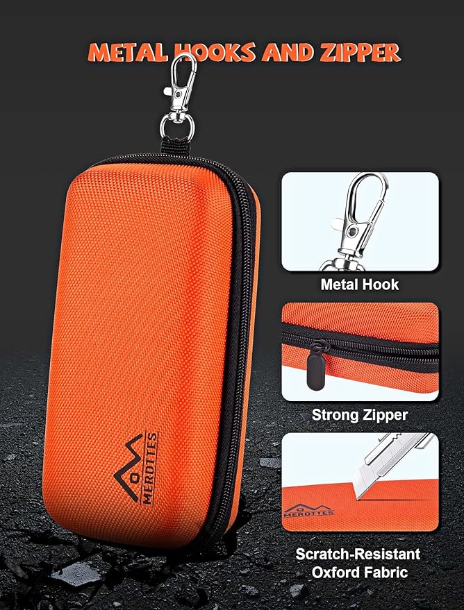 Double Glasses Case Hard Shell, Dual Sunglasses Organizer w/Zipper, Shockproof Travel Eyewear Storage Case for Car