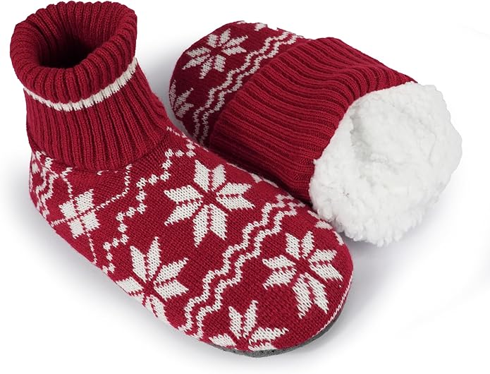 BenSorts Fuzzy Slipper Socks for Women Non Slip House Socks with Grips Gifts
