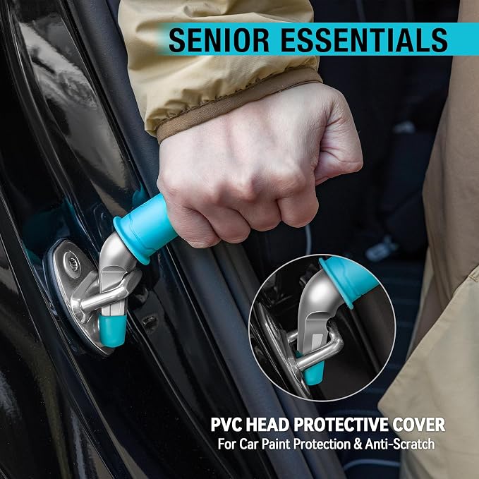 DURATECH 2-Pack Car Door Handle for Elderly | Car Cane Grab Handles, Mobility Aid Holds Up to 400 lbs, Vehicle Support Handle for Seniors, Disabled & Post-Surgery Recovery