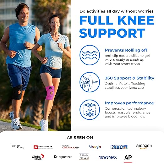 Modvel ELITE Knee Brace for Men & Women – Patella Gel Pads & Side Stabilizers for ACL, Meniscus Tear, Arthritis & Injury Recovery – Maximum Support for Running, Sports & Joint Pain Relief