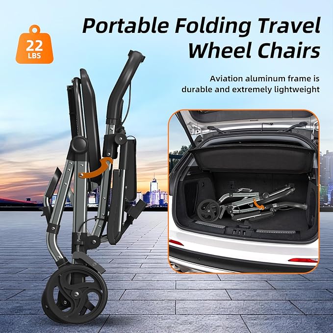 Portable Bedside Commode Chair 3-in-1, Foldable Toilet Chair with Raised Seat & Shower Chair, for Use with Wheelchairs for Adults, Heavy Duty Commode for Elderly, Disabled, Supports 330 lbs (BLACK)