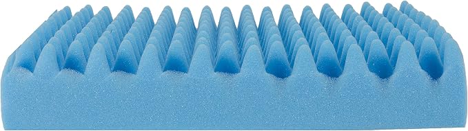 DMI Foam Waffle Cushion For Chair, Egg Crate Cushion Foam Seat Pad, Seat Cushion for Car, Office Chair or Wheelchair Cushion to Relieve Back, Tail Bone Pain, Sciatica, 18x16x4, Car Seat Cushion