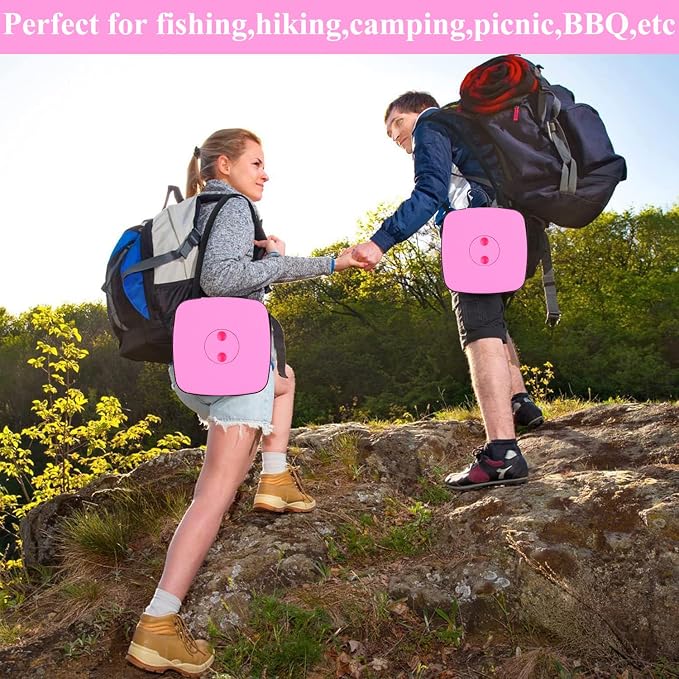 Fishboy Upgraded Collapsible Stool, 400lbs Max Weight, Lightweight But Sturdy, Portable Retractable Folding Telescoping Foldable Camping Stool for Adults Outdoor Fishing Hiking BBQ