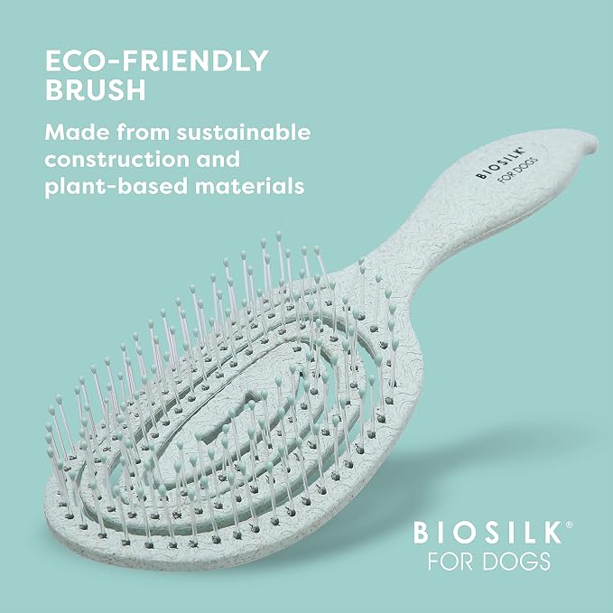 BioSilk for Pets Eco Friendly Detangling Pin Brush for Dogs, Gentle Dog Grooming Brush Designed to Help Remove Knots and Tangles and Support Healthy Coats for All Dogs - 48 Pack