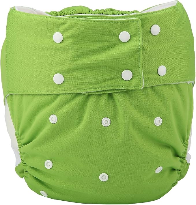 Teen Adult Cloth Diaper Nappy Reusable Washable for Disability Incontinence (Green)