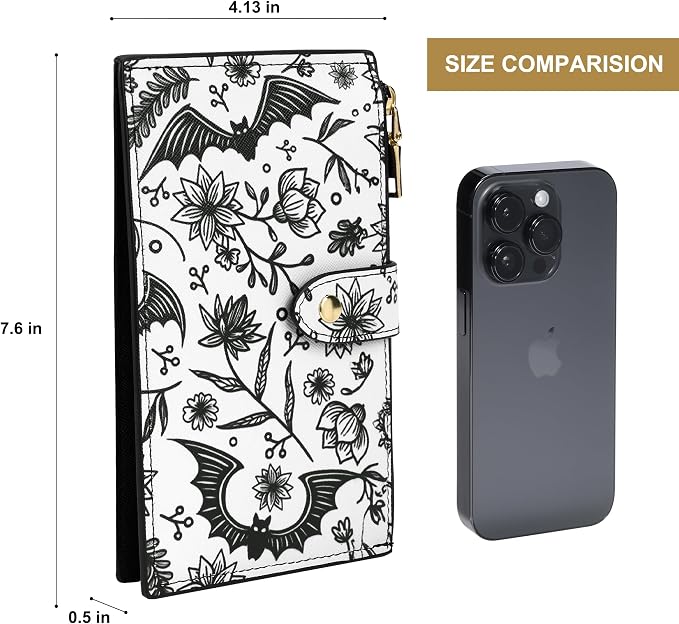 Travelambo RFID Wallet Women Large Size Bifold Multi Card Wallet Case with Zipper Pocke Credit Card Holder for Women
