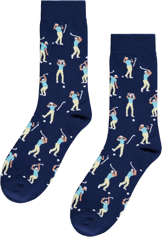 Funny Golf Socks For Men, Hilarious Golf Gift For Men, One Size 8-13