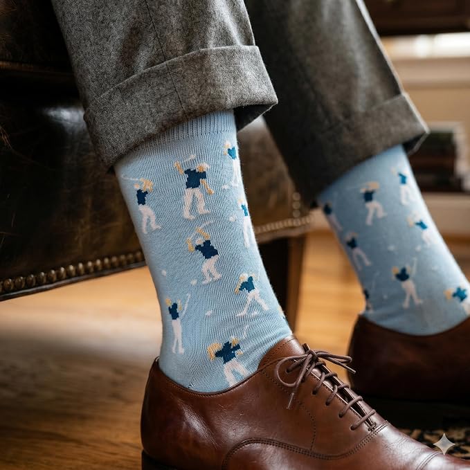 Funny Golf Socks For Men, Hilarious Golf Gift For Men, One Size 8-13