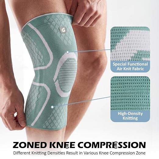GOOGAH Knee Compression braces 1-Pack - Pain Relief Support for Arthritis, ACL & Meniscus Tears | Breathable Nylon Knee Sleeves for Men & Women | Sizes XXS-2XL
