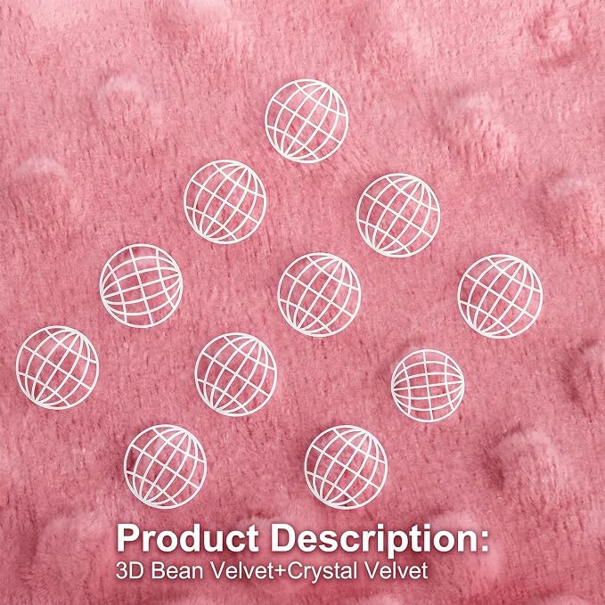 Fidget Blanket for Adults with Dementia, Sensory Blanket Mat for Alzheimers Patients, Dementia Activites for Senior, Gift for Dementia Patients,Sensory Toys for Autism (Rose)
