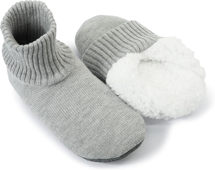 BenSorts Fuzzy Slipper Socks for Women Non Slip House Socks with Grips Gifts