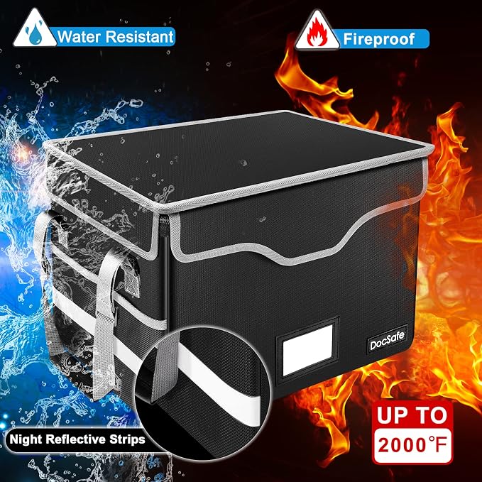 DocSafe Hard Case Fireproof Document Box Set