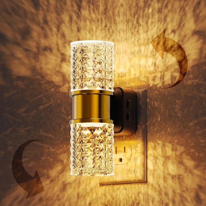 L LOHAS LED Night Light, Dimmable Night Lights Plug into Wall | 0-100LM Adjustable Brightness LED Night Light, Automatic Night Lights Plug in, Auto Light Sensor, Bedroom Hallway Home Decor