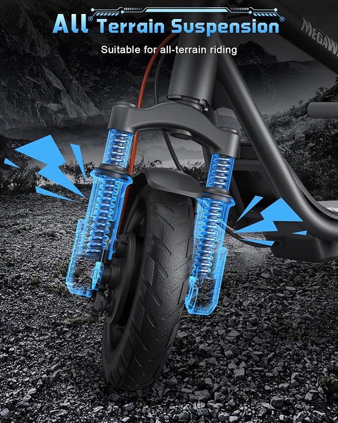 Electric Scooter, 300W Scooter with Suspension,15.5MPH,11miles Range,7500mah Battery,Comfortable Riding, Widened Deck
