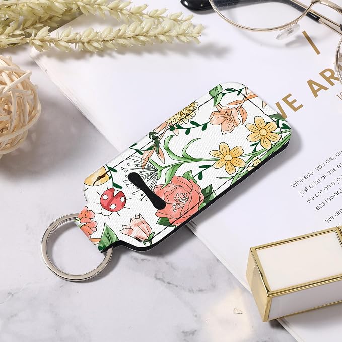 Chapstick Holder Keychain Lip Balm Holder with Clip