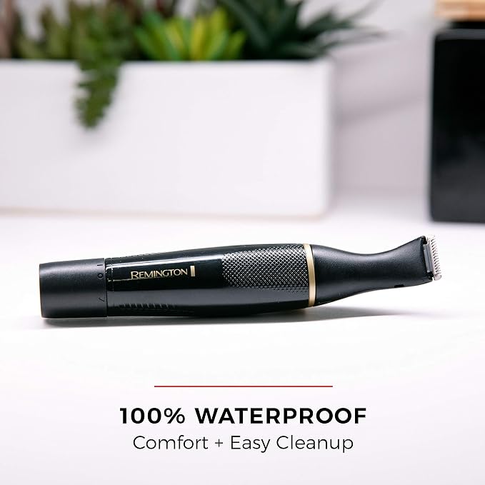 Remington Ultimate Precision Detail Trimmer, Nose, Ear & Eyebrow Trimmer | Surgical Steel Blades for Precise Detailing, 5-Length Adjustable Comb, Dual-Sided Head