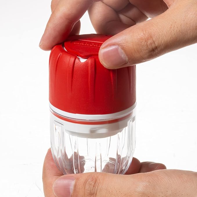 MAXGRIND Pill Crusher and Pill Grinder, Pill Crusher for Small or Large Pills and Vitamins to Fine Powder, Pill Pulverizer Grinder, Medicine Grinder with Medicine Cup, Pill Storage (Red)