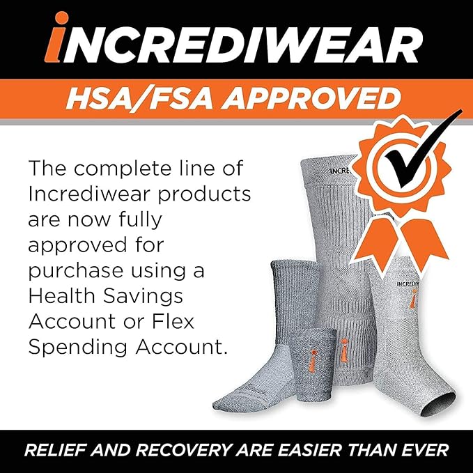 Incrediwear Leg Sleeve 2pk – Full Length Long Leg Sleeve for Leg Pain Relief & Muscle Recovery, Helps Reduce Swelling & Inflammation, Promotes Circulation, Leg Sleeves for Men & Women (Black, Large)