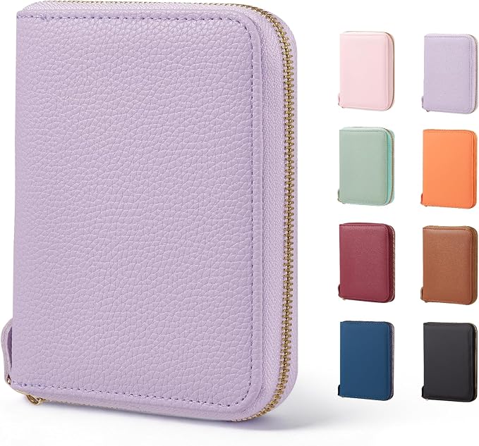 CoBak Passport Holder Cover with Safe Zipper Closure | Premium Passport Wallet for Travel, RFID Blocking Card Case, Waterproof Travel Accessories for Women