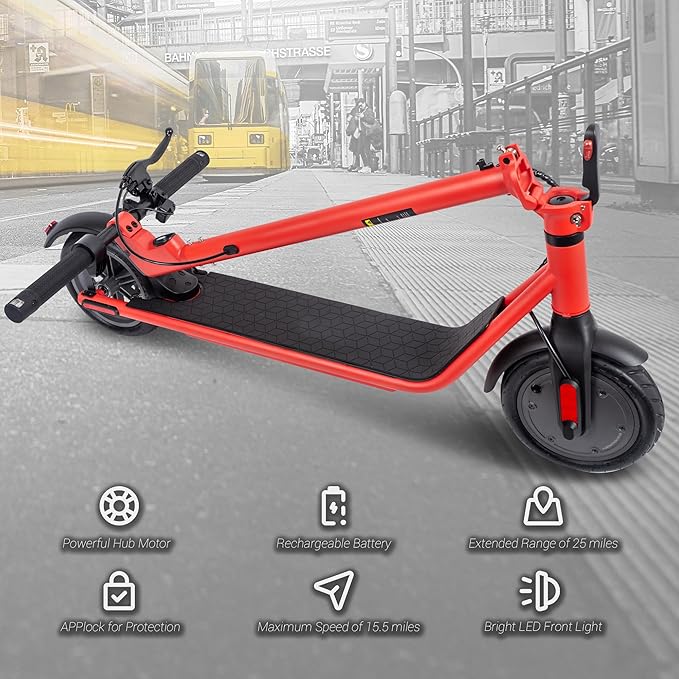 Phantomgogo Electric Scooter for Adults Scooters Kids Foldable E-Scooter with with 350W Motor 15.5 mph Max Speed Long Range EScooter for Commuter