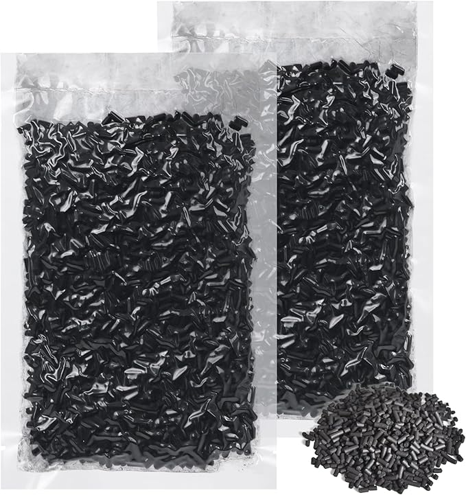 Activated Charcoal Odor Absorber Pellets, Activated Carbon Filter Refills for Smart Kitchen Waste Composters, 2 Packs 210g Each