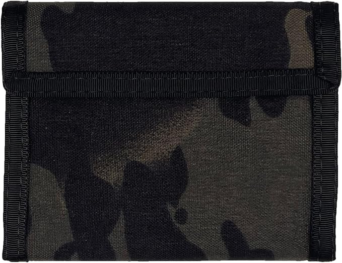 Nylon Billfold Wallet with Zippered Coin Pocket (MultiCam Black Camo)