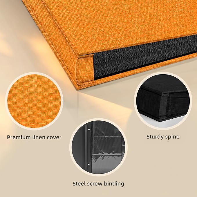 Popotop Photo Album 4x6 1000 Pockets for Wedding Gifts,Linen Hardcover Picture Albums for Family Anniversary Baby Vacation Pictures