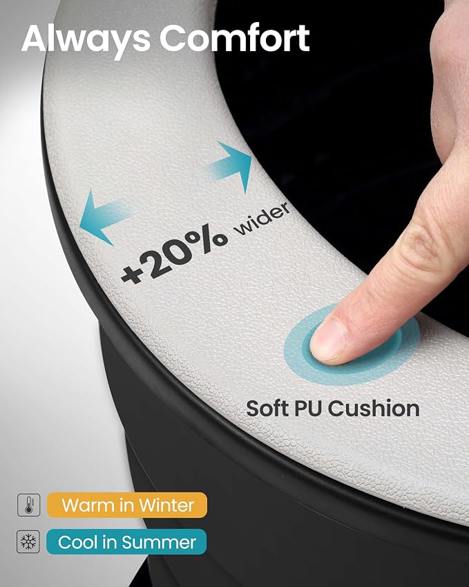 Upgrade Retractable Portable Toilet Travel Toilet Adjustable Height Camping Toilet Portable Potty for Adults Kids, Foldable Portable Toilet for Camping/Car