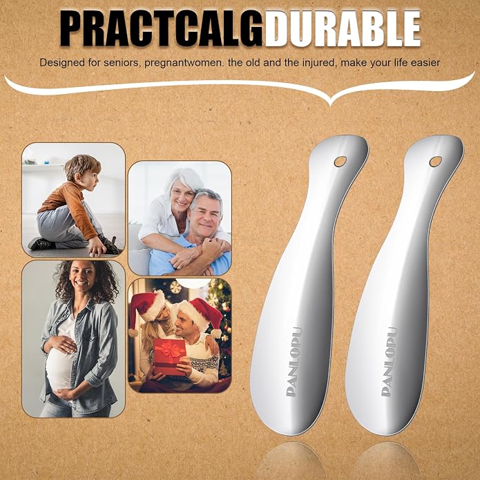 Metal Shoe Horn 7.5Inch Portable Quality Stainless Steeln Shoe Horn Fashion Travel