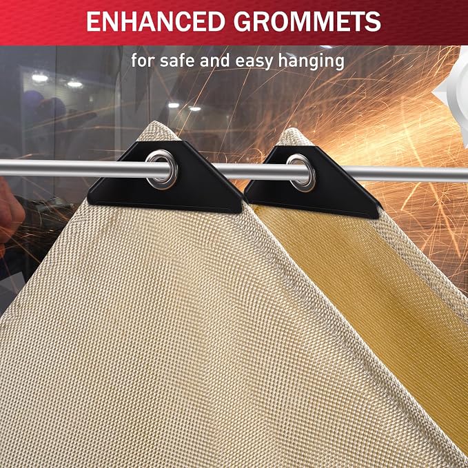 Fiberglass Welding Blanket 6x8 ft - 1022 °F High Temp Insulation Blanket, 850 GSM Heavy Duty Fire Resistant Blankets, Heat Resistant Fabric for Industrial, Smoker, Camping, Grill